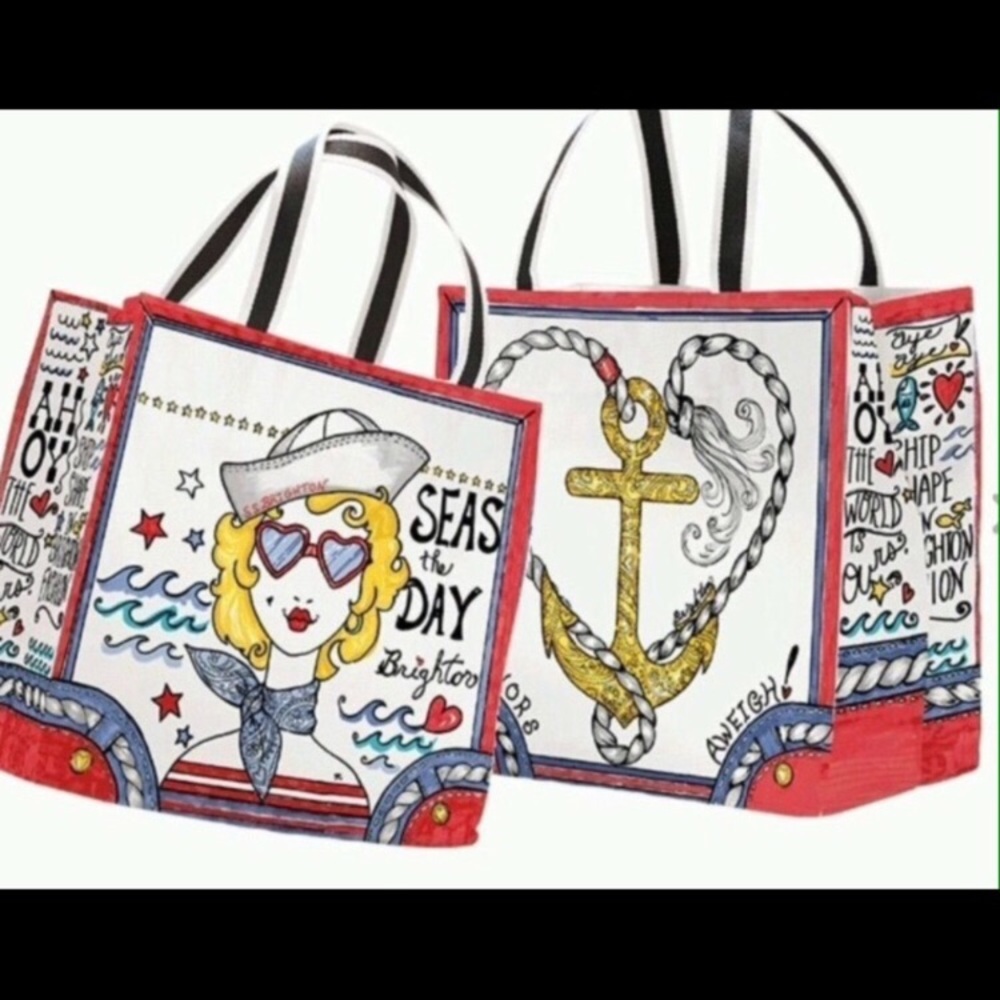 NWT 👜Brighton 👜Seas the day. Nautical tote